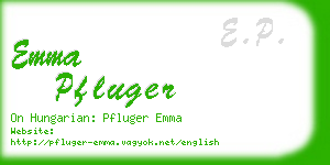emma pfluger business card